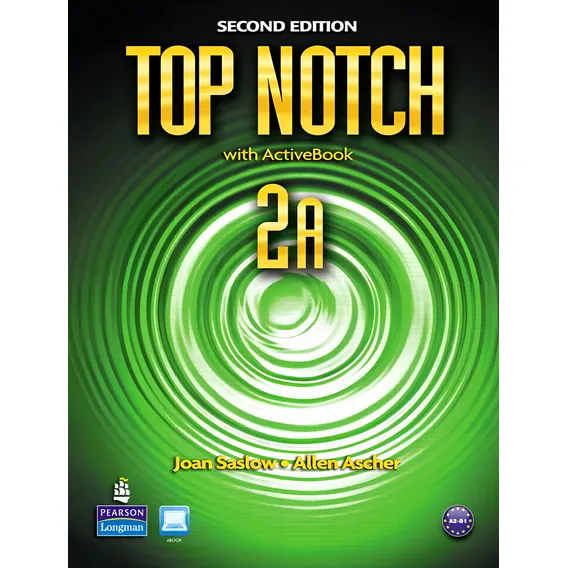 Top Notch 2A Split: Student Book with Activebook and Workbook and Myenglishlab, de Saslow, Joan. Top Notch Editorial Pearson English, capa mole em inglês, 2011 Foto 1