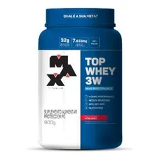 Top Whey 3w 900g Morango Max Titanium Foto mini 1