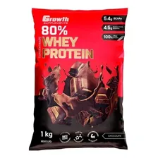 (top) Whey Protein Concentrado 80%(1kg) -growth Supplements Sabor Chocolate Foto mini 1