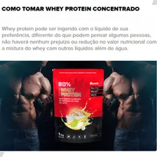 (top) Whey Protein Concentrado 80%(1kg) -growth Supplements Sabor Chocolate Foto mini 4