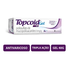 Topcoid Gel 500 40g Para Inflamações, Varizes E Hematomas Foto mini 1