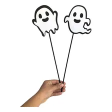 Topo De Bolo Fantasminhas Decoração De Halloween Kit Com 2 Foto mini  2