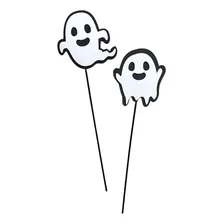 Topo De Bolo Fantasminhas Decoração De Halloween Kit Com 2 Foto  mini 1