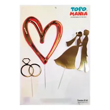 Topo De Bolo Noivado Topo Mania 1und Foto mini 1