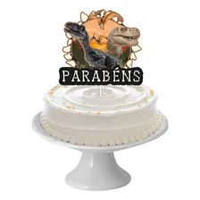 Topo Topper Decoração Bolo Festa Dinossauro Foto mini 1