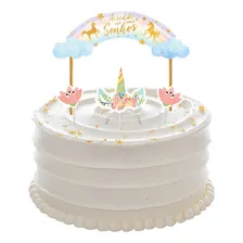 Topo Topper Decoração Bolo Festa Unicórnio 2 Foto mini 1