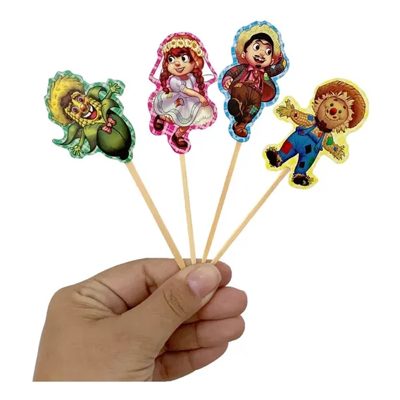 Topper Decorativo P/ Doces Personagens Festa Junina Caipira Foto 1