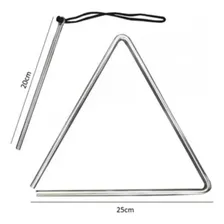 Torelli Triângulo 25cm Cromado Xote Forró Baião De Aço Tl600 Foto mini 3