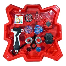 Tornado Gyro Combat Com 2 Beyblades + Arena + Lançadores Foto mini 1