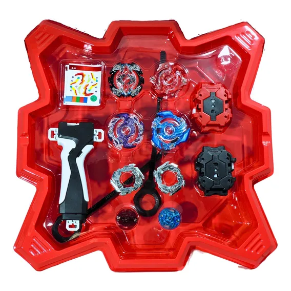 Tornado Gyro Combat Com 2 Beyblades + Arena + Lançadores Foto 1