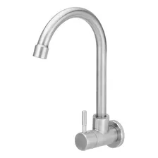 Torneira A莽o Inox Escovado Cozinha Parede Bica M贸vel 1/4 Acabamento Fosco Cor Cinza-escuro Foto mini 1