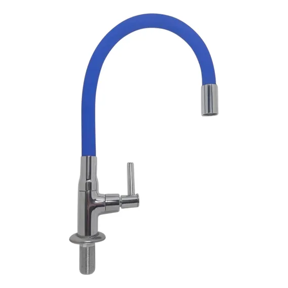 Torneira Bica Móvel Cozinha Mesa Azul 1/4 C34 Foto 1