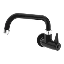 Torneira Bica U De Parede Para Cozinha 1156uihk 1/4 Dgwt Acabamento Cromado Cor Preto Foto  mini 1
