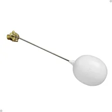 Torneira Boia 1 Polegada Vazão Total Balão Plástico Garden Acabamento Metal Cor Branco Foto  mini 1