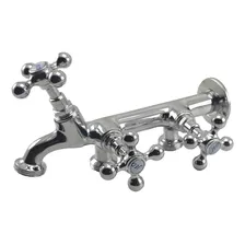 Torneira Com 3 Saídas Para Maquina E Tanque Toda Em Metal Foto  mini 1