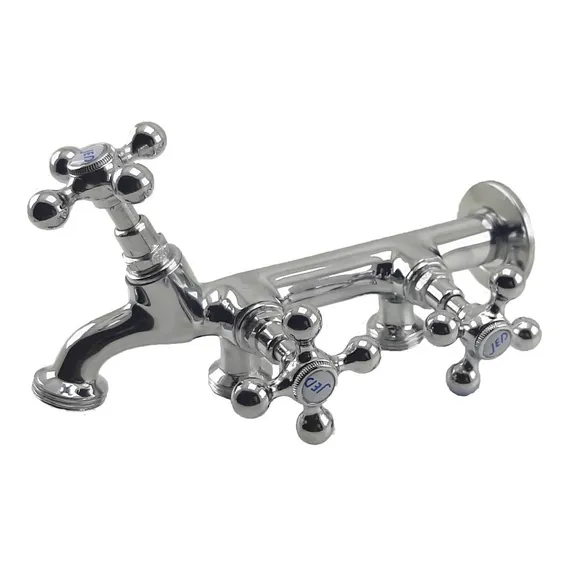 Torneira Com 3 Saídas Para Maquina E Tanque Toda Em Metal Foto 1