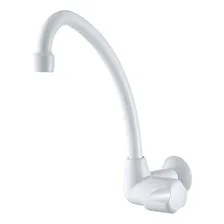 Torneira Cozinha Abs Branco Bica Movel Parede Lorenzetti Foto  mini 1