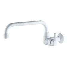 Torneira Cozinha Abs Branco Bica Movel U Parede Lorenzetti Foto mini 1