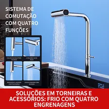 Torneira Cozinha Com 4 Modalidades - Torneira Cozinha Bancada, Torneira Pia Cozinha, Torneira Flexivel E Torneira Gourmet Para Sua Cozinha Moderna Foto mini  2