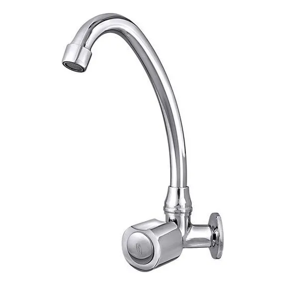 Torneira Cozinha De Parede Bica Móvel C41soft Forusi Cinza Foto 1
