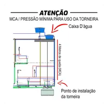 Torneira Cozinha Filtro Parede Gourmet + 1 Refil Vela Extra Foto mini 4