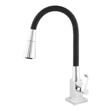 Torneira Cozinha Gourmet De Pia Torneira Flexivel Bancada Acabamento Torneira Pia Cozinha Flexível Gourmet Luxo 8598 Cor Preto Foto  mini 1