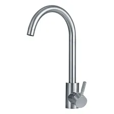 Torneira Cozinha Gourmet Misturador Inox Escovado Tocantins Cor Prateado Foto  mini 1