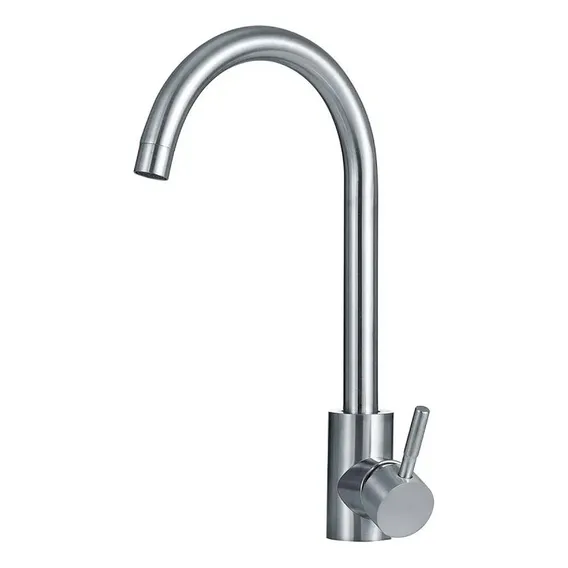 Torneira Cozinha Gourmet Misturador Inox Escovado Tocantins Cor Prateado Foto 1