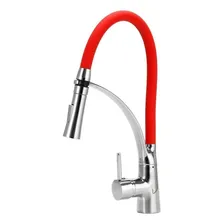 Torneira Cozinha Gourmet Misturador Mesa Spray Vermelha Foto mini 1