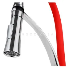 Torneira Cozinha Gourmet Misturador Mesa Spray Vermelha Foto mini 3