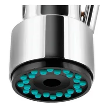 Torneira Cozinha Gourmet Monocomando Alta Spray Cromado 75cm Foto mini 3