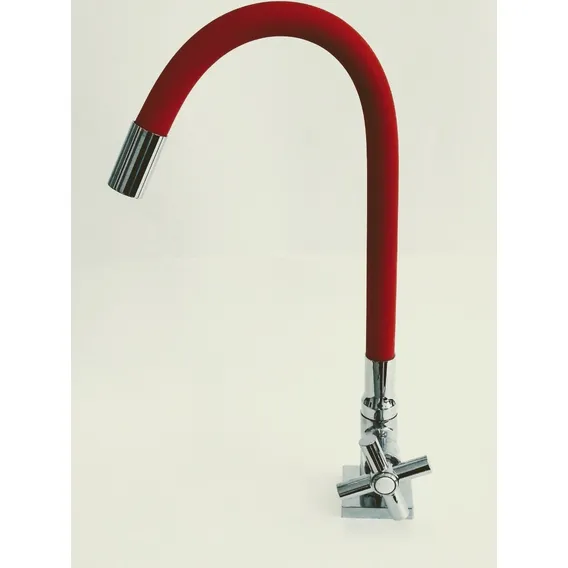 Torneira Cozinha Gourmet Tubo Vermelho Mesa C-64 1/4 V Foto 1