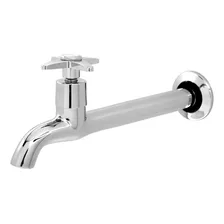 Torneira Cozinha Metal Cromada Parede 22cm Bognar Acabamento C23 Foto  mini 1