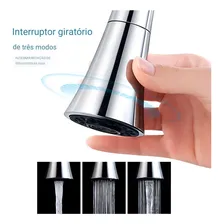 Torneira Cozinha Pia Gourmet Mesa Flexível Metal Inox Foto mini 4