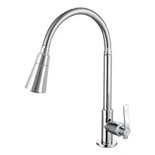 Torneira Cozinha Pia Gourmet Mesa Flexível Metal Inox Foto mini 1