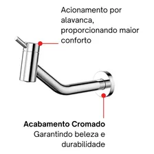 Torneira Cromada P/ Lavat贸rio De Parede Nova L贸ggica Docol Acabamento Polido Cor Cromado Foto mini 4