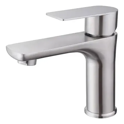 Torneira De Lavabo Banheiro Misturador Monocomando Escovada Foto 1