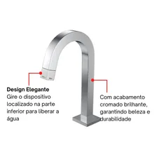 Torneira Deca Tube 1197 C Tub Cromada De Bancada Cor Chrome Foto mini 3