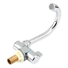 Torneira Dobrável Em Aço Inox Lancha Barco Náutica Motorhome Foto mini 2