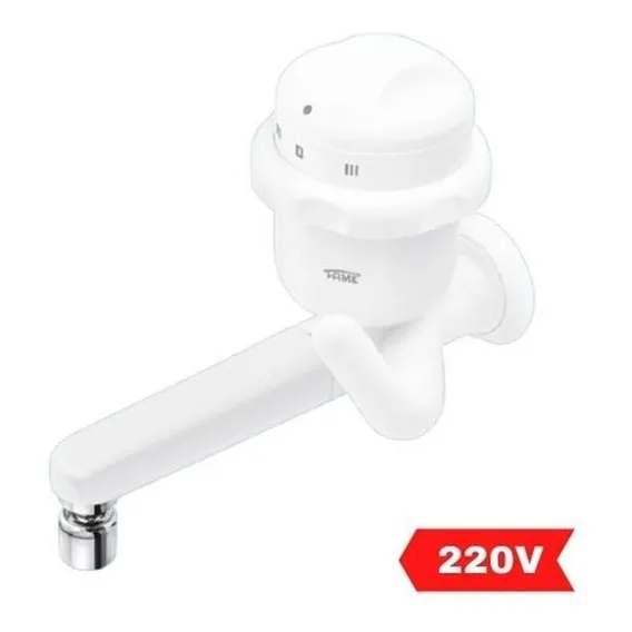 Torneira Elétrica Bica Reta Cozinha 220v 5400w Clima Frio Foto 1