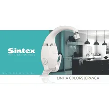 Torneira Elétrica Eletrônica Branca 127v 5400w Tel100 Sintex Acabamento Brilhante Frequência 5.400 Foto mini  3