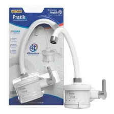 Torneira Elétrica Pratik 4 Temperaturas Branca/cromada 4800w Acabamento Torneira Elétrica Pratik 4 Temperaturas Branca/cromada 4800w 110v 110v Foto mini 1