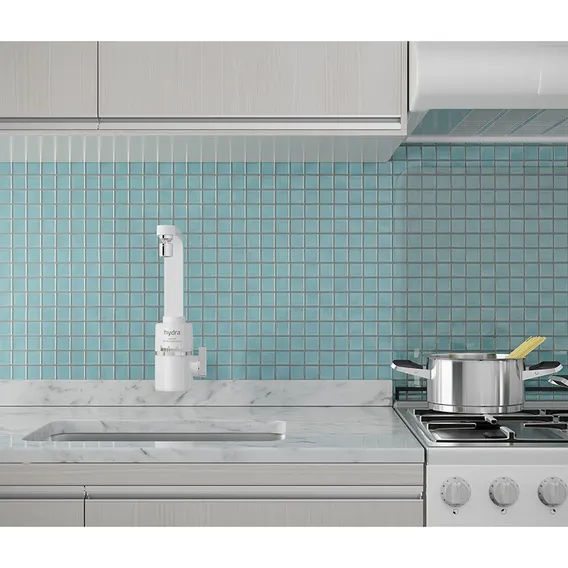 Torneira Elétrica Slim 4t P/ Parede 5500w 220v Cor Branca Hydra Foto 1