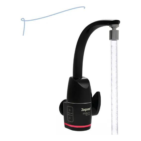 Torneira Elétrica Touch Prima Zagonel Preta 127v - 5000w Acabamento Preto Cor Preto Frequência 127 Foto 1
