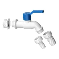 Torneira Esfera Jardim Pvc Branca Krona Foto mini 1
