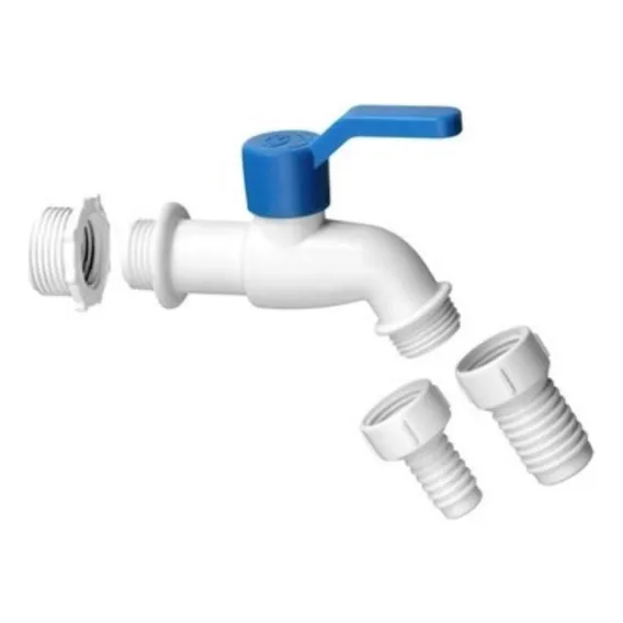 Torneira Esfera Jardim Pvc Branca Krona Foto 1