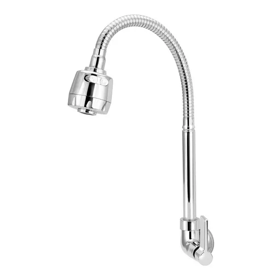 Torneira Flexível Parede Cozinha Gourmet Luxo Chuveirinho Foto 1