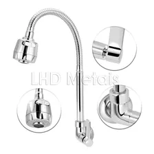 Torneira Flexível Parede Cozinha Gourmet Luxo Chuveirinho Foto mini 2