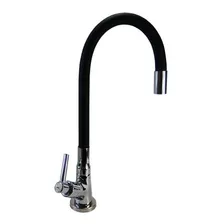 Torneira Gourmet Black Para Bancada C-80 Acabamento Brilhante Cor Prateado Foto mini 1