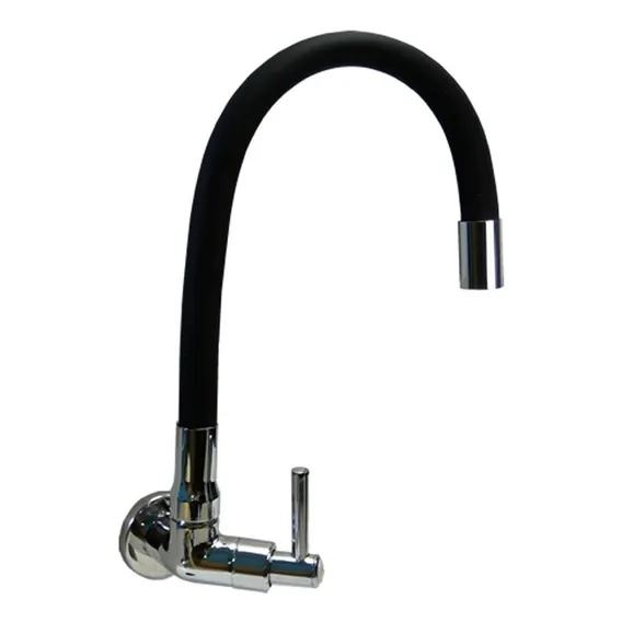 Torneira Gourmet Black Para Parede C-80 Cor Prateado Foto 1